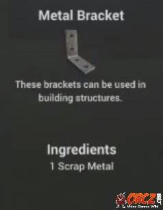 h1z1 recipes metal bracket|METAL BRACKET .